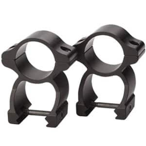 Traditions see-through blued scope rings 1 inch on Weaver-style base