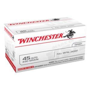 Winchester USA 45 ACP 230 gr FMJ 100 round box