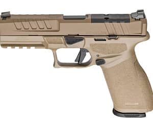 Springfield Armory Echelon 9mm FDE 4.5-inch pistol angle view