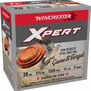 Winchester Xpert Super-X 20ga 2-3/4in #7 steel shotshells box