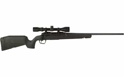Savage Axis XP .22-250 Rem bolt-action rifle, 22-inch barrel, black synthetic stock, factory 3-9x40 scope