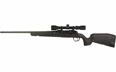 Savage Axis XP .22-250 Rem bolt-action rifle, 22-inch barrel, black synthetic stock, factory 3-9x40 scope