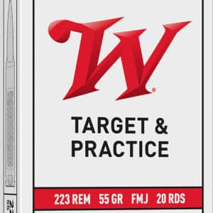 Winchester .223 Rem 55gr FMJ 20rd box packaging