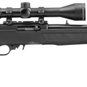 Ruger 10/22 .22 LR 18.5in carbine with Viridian 3-9x40 scope in black