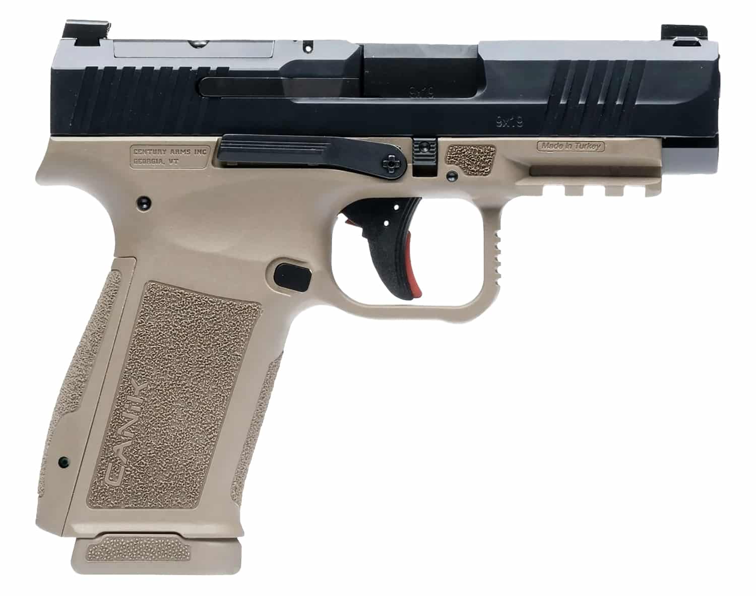 Canik Mete MC9LS 9mm pistol black nitride slide flat dark earth polymer frame