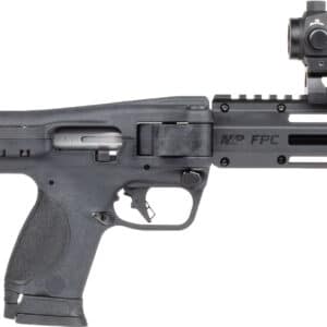 Smith & Wesson M&P FPC 9mm carbine with Crimson Trace red/green dot and folding stock