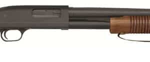 Mossberg 590 Nightstick 12 Gauge pump-action shotgun with walnut stock and corncob forend