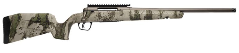 Savage Axis 2 Pro Woodland 6.5mm Creedmoor 20 inch threaded barrel rifle in Woodland camo