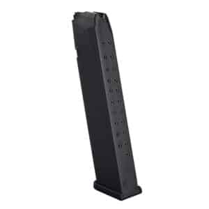 Glock Gen5 factory 24-round 9mm magazine black with orange follower