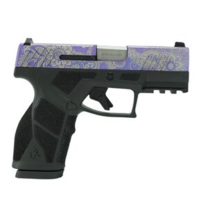 Taurus GX2 Purple Paisley 9mm handgun with 3.38 inch barrel and purple paisley slide finish