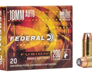 Federal Fusion 10mm Auto 200 gr Soft Point 20-round box