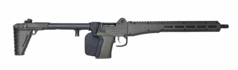 KelTec SUB2K Gen 3 9mm semi-automatic rifle Blued/Green, 10-round California-compliant