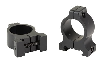DNZ Freedom RPR 2-piece vertical high 1-inch scope rings, black, fits Picatinny