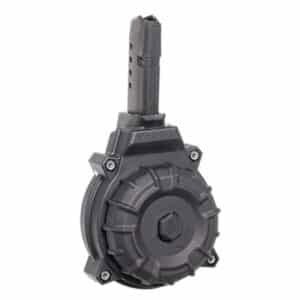 ProMag 50-round drum magazine for Glock 43 9mm, black polymer