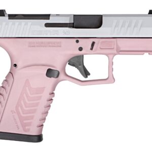 Derya DY9Z 9mm pistol pink and silver side view
