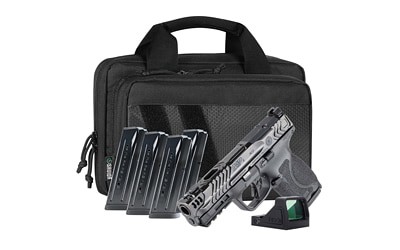 Smith & Wesson Performance Center M&P Carry Comp 9mm 4.2-inch pistol bundle in gray