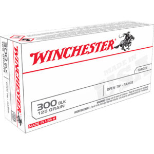 Winchester USA White Box .300 AAC Blackout 125 gr ammo box (20 rounds)