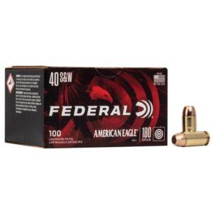 Federal 40 S&W 180 gr FMJ 500rd box of handgun ammunition