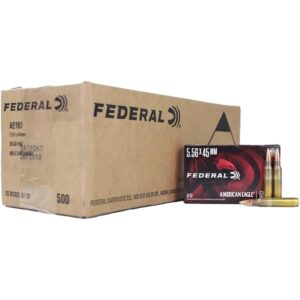 Federal American Eagle 5.56mm 55gr FMJ 500ct case product image