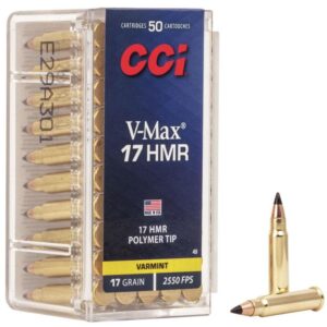 CCI .17 HMR 17 gr V-Max 2550 fps 2000-round case