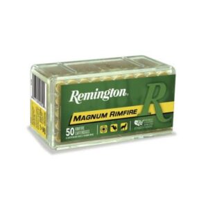 Remington Magnum Rimfire .22 WMR 40 gr PSP ammunition box