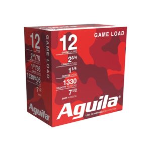Aguila 12 gauge 2.75in #7.5 1 1/4 oz shotgun shells 25 round box