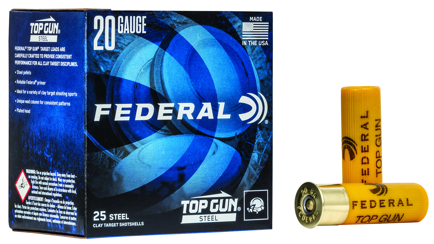 Federal Top Gun Steel 20 Gauge 2-3/4 inch 7/8 oz #7 25 count box