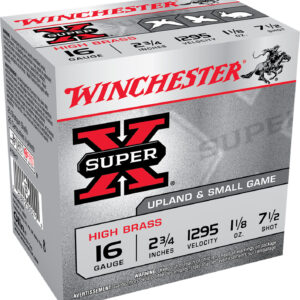 Winchester Super-X High Brass 16 gauge 2.75in #7.5 1-1/8oz shotshell box