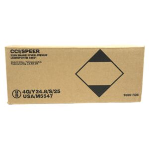 CCI Blazer Brass .40 S&W 165 gr FMJ 1000-count case box