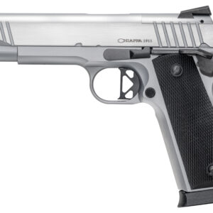 Chiappa 1911 Superior .45 ACP 5-inch chrome with walnut grips and optic-ready slide