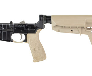 BCM BLEM complete lower receiver with MOD-2 SOPMOD stock in Flat Dark Earth