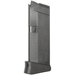 Glock G43 6-round 9mm extended magazine with finger rest black polymer