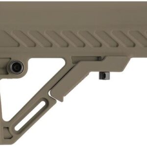 Leapers UTG PRO Model 4 S2 mil-spec polymer stock in Flat Dark Earth with rubberized butt pad