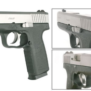 Kahr CW45 .45 ACP pistol with matte stainless slide and black polymer frame, 3.64 inch barrel