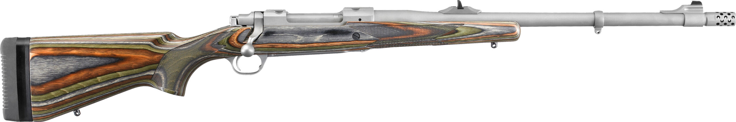 Ruger Hawkeye Guide Gun .416 Ruger 20in Matte Stainless, Green Mountain Laminate