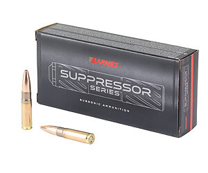 Barnes .300 AAC Blackout 205gr Sierra GameKing Suppressor Series 20rd box