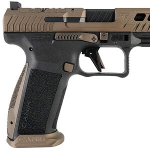 Canik TTI Combat 9mm pistol TTI Bronze slide black polymer frame 4.6in
