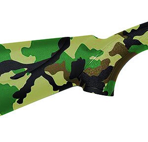 Charles Daly 930335 101 Compact 20 Gauge Break Open 3" 1rd 26" Black Steel Single Shot Barrel & Receiver, Fixed Woodland Camo Synthetic Stock, Beretta/Benelli Mobil Choke System