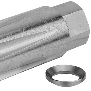 TacFire MZ1020SS Linear Compensator Stainless Steel with 1/2"-28 tpi Threads, 2.05" OAL & 0.87" Diameter for 5.56x45mm NATO AR-15