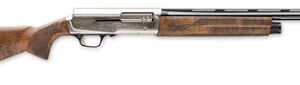 Browning A5 Ultimate 12 Gauge 26" blued barrel with Grade III walnut stock and engraved satin nickel receiver