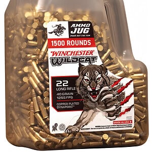 Winchester Wildcat .22 LR 40gr 1500rd jug copper-plated ammunition