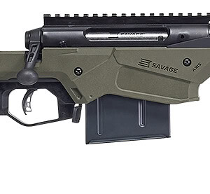 Savage Arms 57550 Axis II Precision 243 Win 10+1 22", Matte Black Barrel/Rec, OD Green Adjustable MDT Aluminum Chassis, Polymer Grip