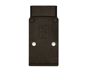 Durable black metal bracket for industrial and home use.