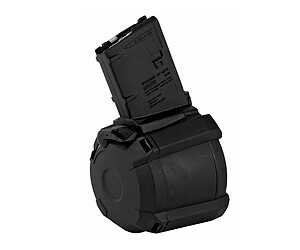 Magpul PMAG D-60 60-round 5.56x45mm drum magazine in black polymer