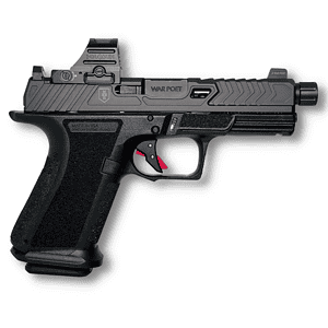 Shadow Systems MR920 War Poet 9mm pistol, 4.5in threaded fluted barrel, Holosun 507C, black