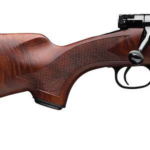 Winchester Model 70 Super Grade .308 Win rifle with satin fancy walnut stock and polished blued finish