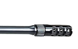 Tactical firearm with rail system and precision barrel for military or sport shooting.