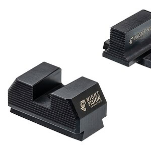 Night Fision blacked-out Stealth Optic Height Sights with tritium 'Perfect Dot' ring