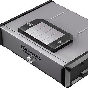 Hornady DIGI-Vault compact digital safe, black and gray, 16-gauge steel