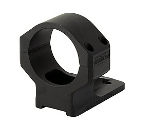 Scope mount ring for precision firearm optics.